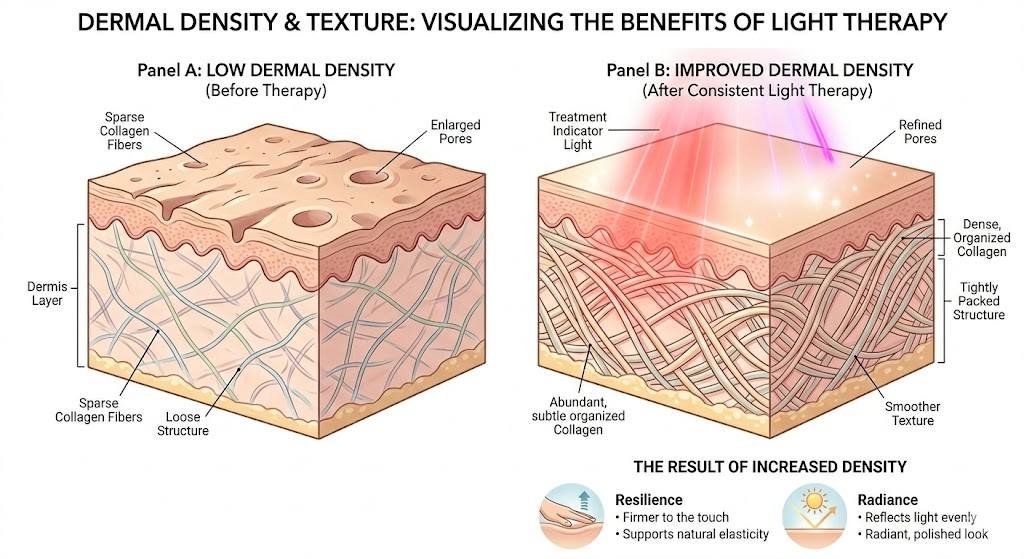 How Omnilux Mask Reduces Wrinkles And Enhances Radiance 2 Dermal Density And Texture