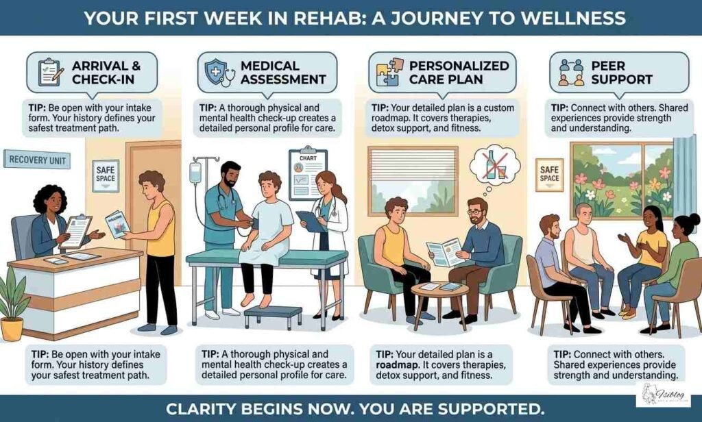 Arrival and Medical Evaluation Process