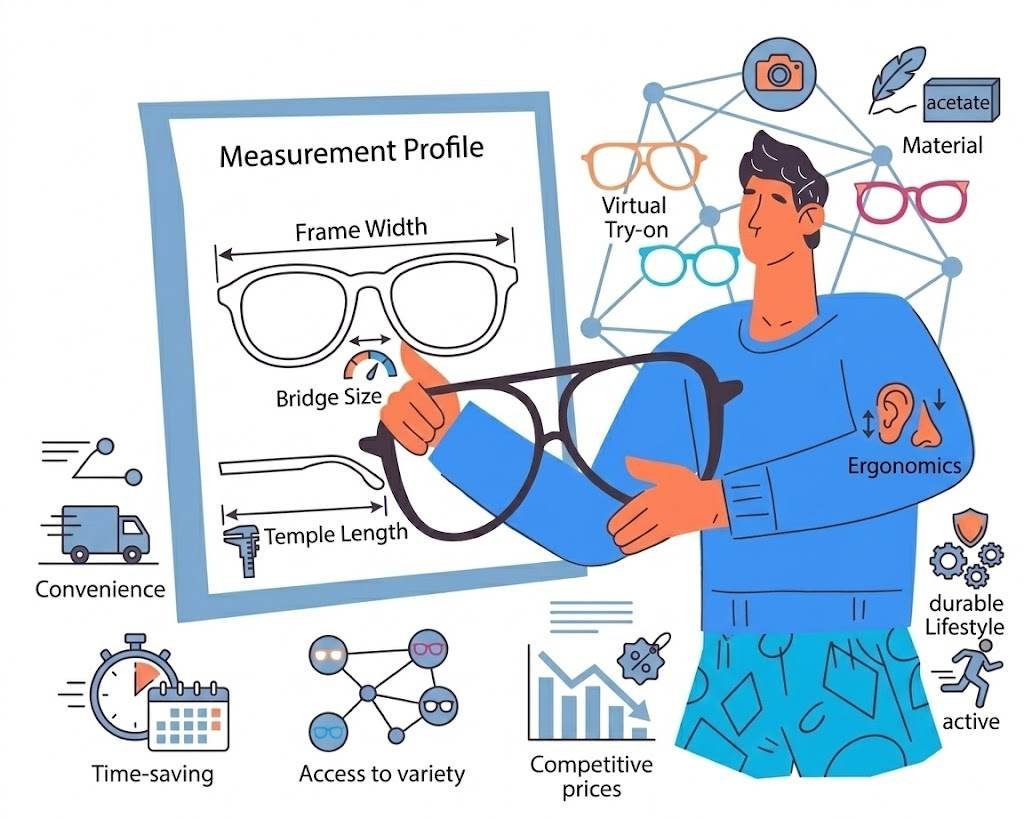 Check Frame Size and Fit for Glasses