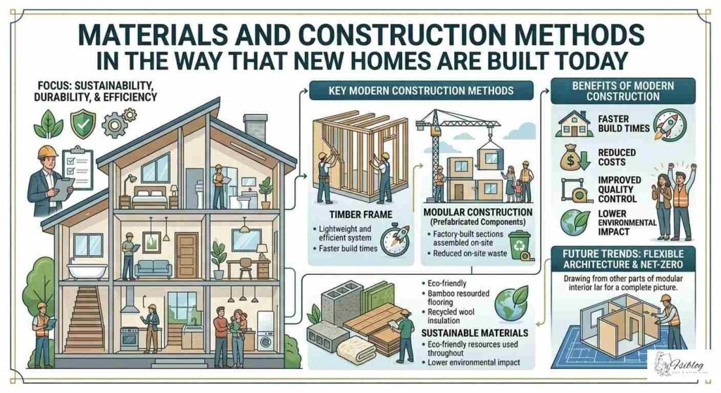 Materials and Construction Methods in the Way That New Homes Are Built Today