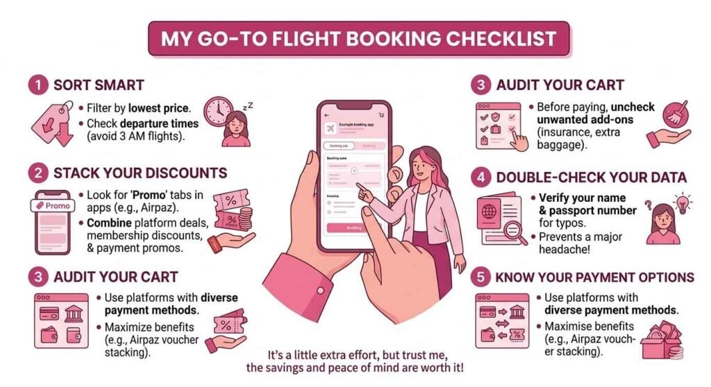 My Go-To Checklist Before Booking Any Flight