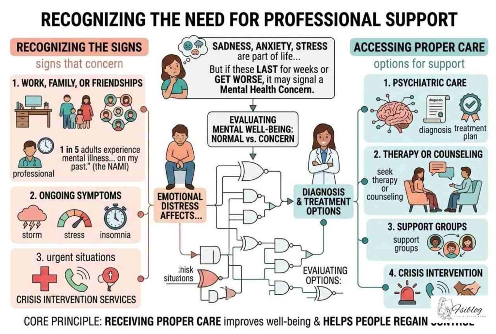 Recognizing the Need for Professional Support