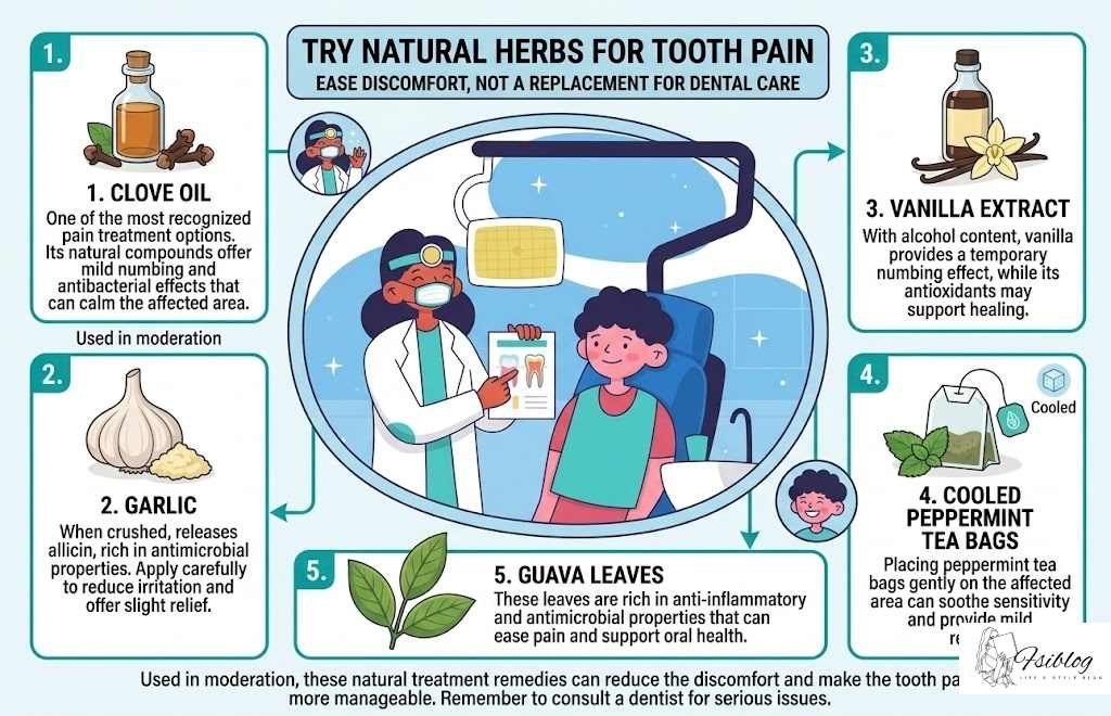 Emergency Dentist In Maplewood: Tips For Handling Sudden Tooth Pain 2 Try Natural Herbs