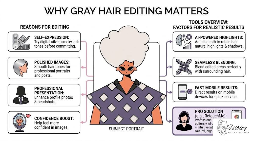 Gray Hair Photo Edits: Professional Tools and Insider Tips 1 Why Gray Hair Editing Matters