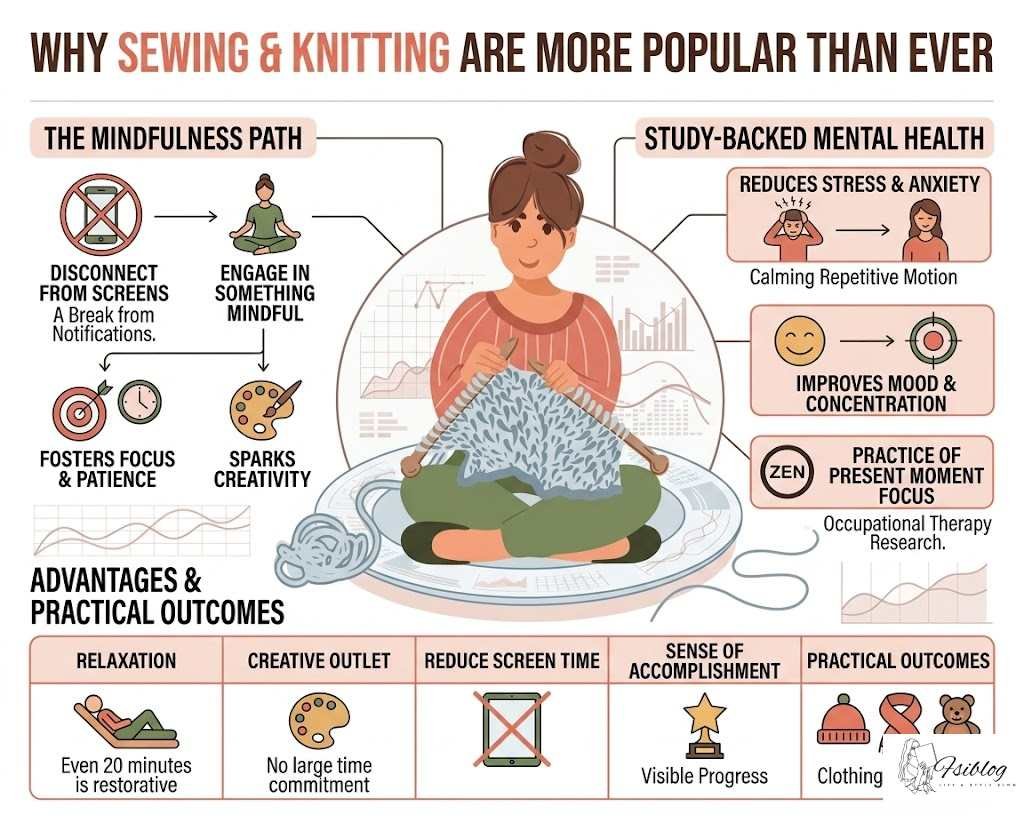 Why Sewing and Knitting Are More Popular Than Ever