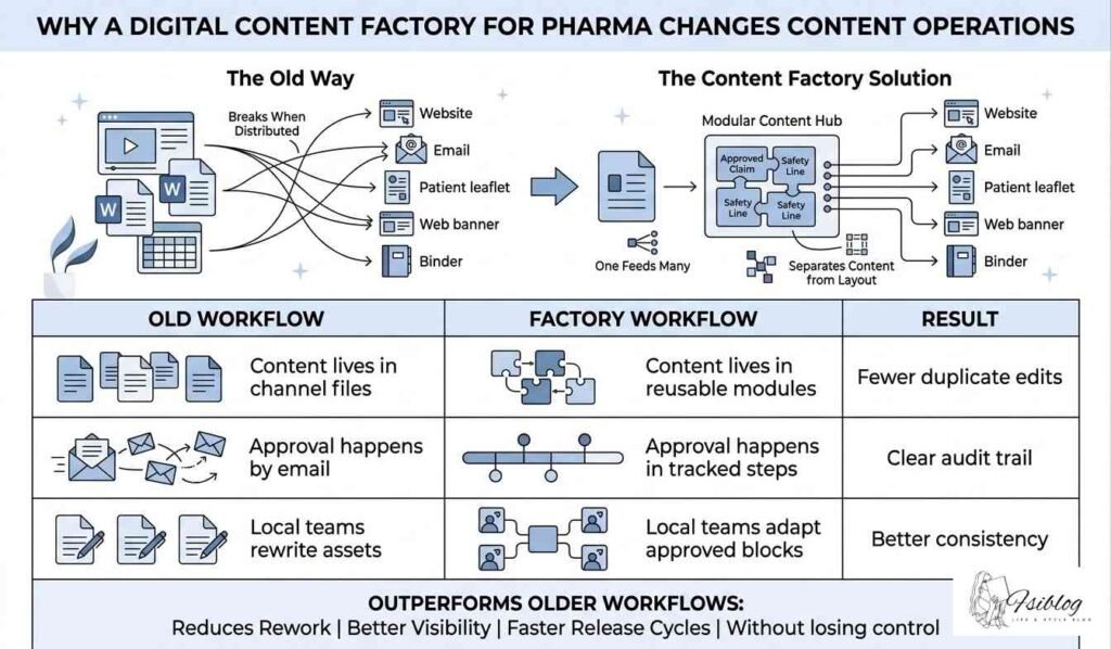 Why a Digital Content Factory for Pharma Changes Content Operations