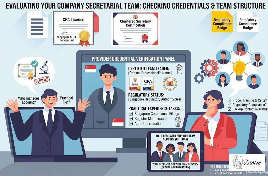 5 Best Practices for Evaluating the Expertise of Your Singapore Company Secretarial Services Provider 2 Check Their Professional Credentials and Support Team