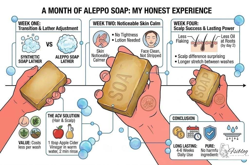 I Swapped My Entire Shower Routine for One Aleppo Soap Bar: Here Is What Happened After a Month 2 My Honest Month-One Experience With Aleppo Soap