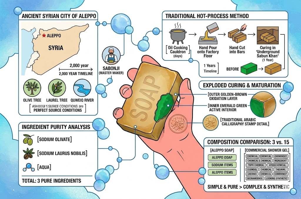 I Swapped My Entire Shower Routine for One Aleppo Soap Bar: Here Is What Happened After a Month 1 What Aleppo Soap Actually Is and Where It Comes From