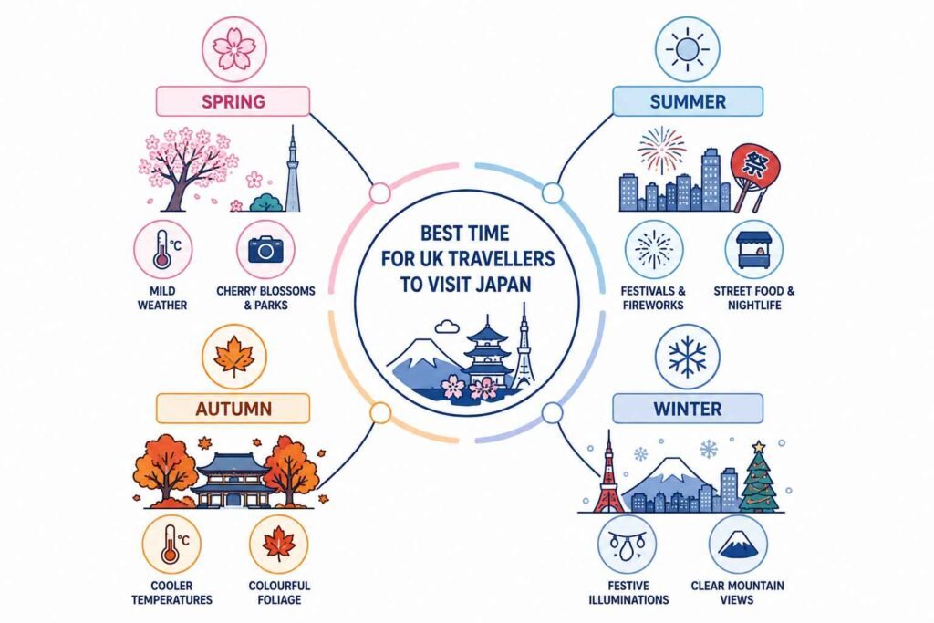 Best Time for UK Travellers to Visit Japan