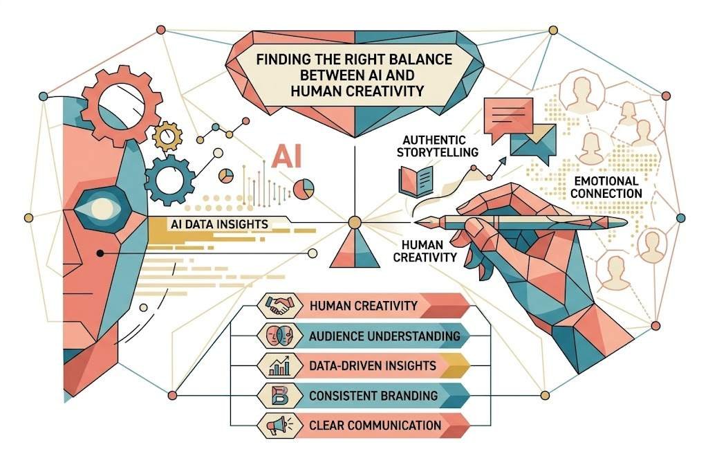 How Predictive AI Is Helping UK Brands Grow Faster on Social Media 2 Finding the Right Balance Between AI and Human Creativity