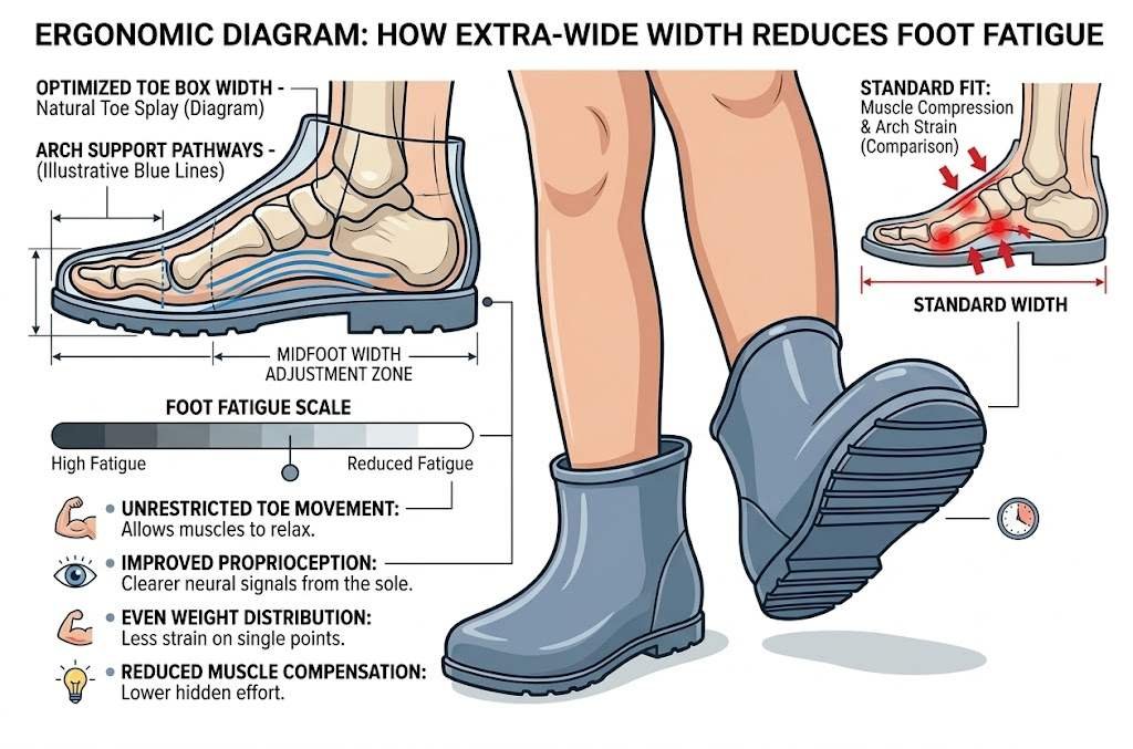 Less Foot Fatigue During Long UK Workdays