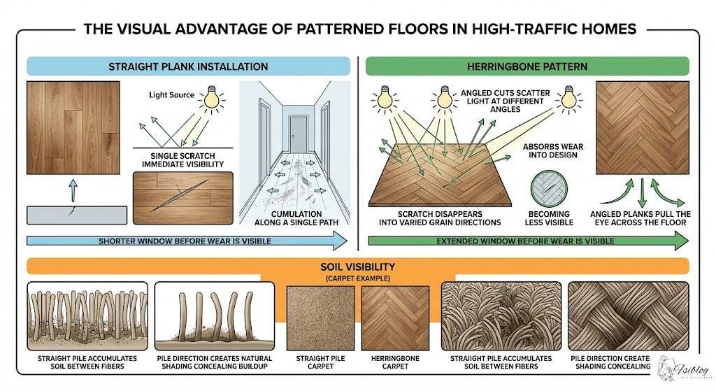 Patterned Floors That Stand the Test of Time in Busy Households 1 Why Patterned Floors Hold Up Better in High-Traffic Homes