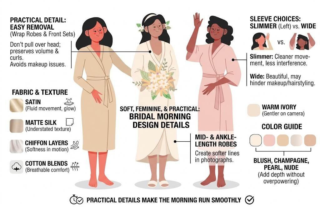 A Bride’s Guide to Feeling Comfortable and Photogenic Before the Ceremony 2 Details That Keep the Look Soft, Feminine, and Practical