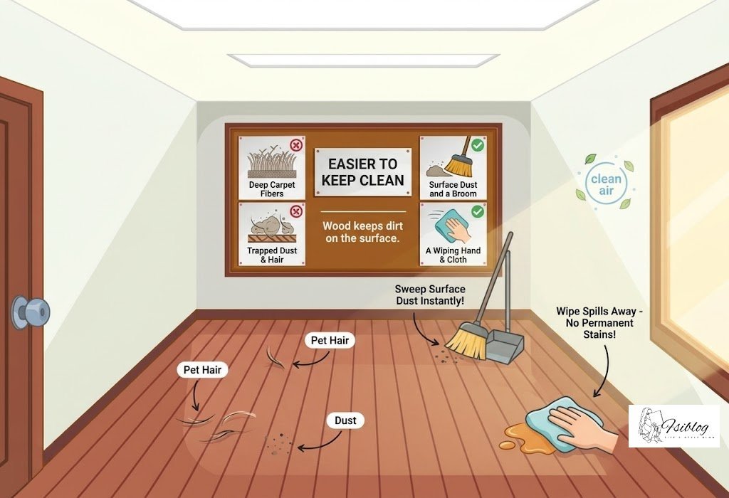 Is Carpet Out? Why Wood Flooring Is Becoming the Go-To Choice for Bedrooms 1 Easier to Keep Clean