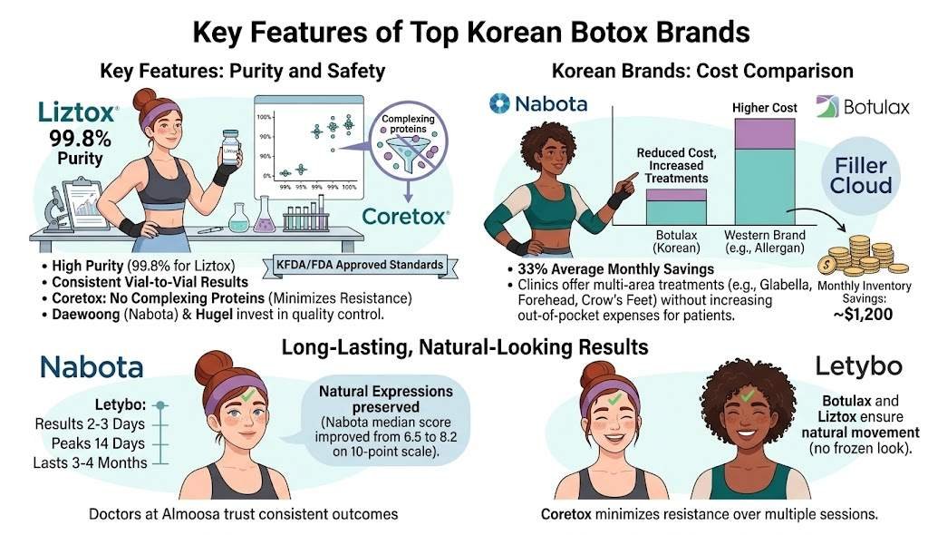 Key Features of Top Korean Botox Brands