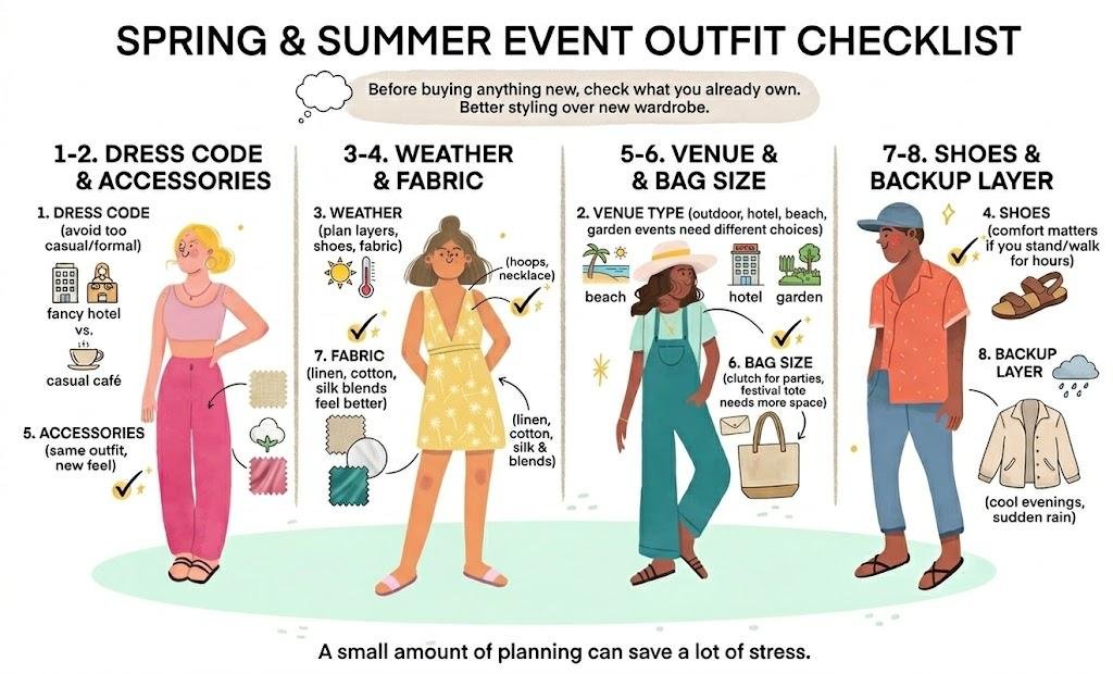 Spring and Summer Event Outfit Checklist