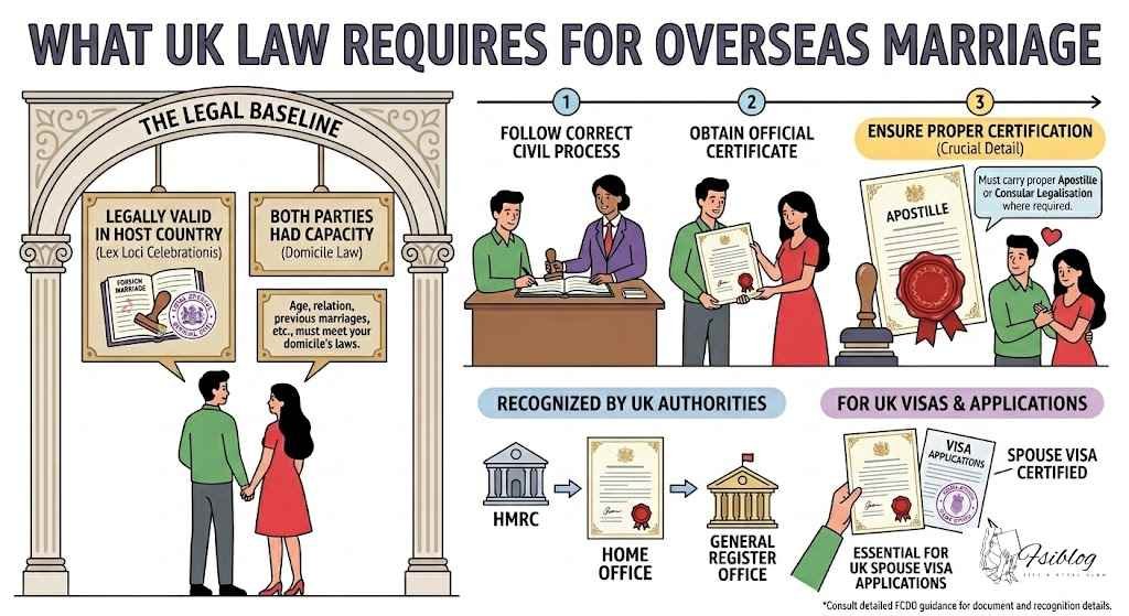 What UK Law Actually Requires When You Marry Abroad