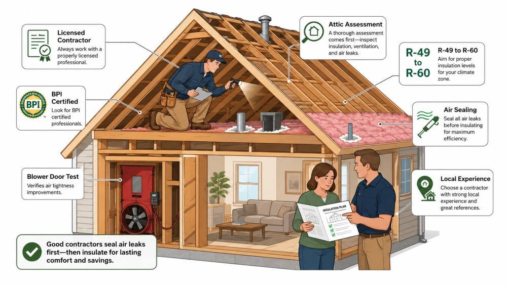 What to Look for in an Attic Insulation Contractor