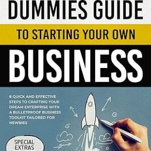 Book cover showing the dummies guide to starting a business by Carl Barrett with beginner entrepreneurship advice