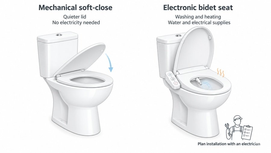 Soft Close Vs Standard Toilet Seat: Which One Should You Choose? 2 Smart And Bidet Seats Are A Different Purchase Entirely