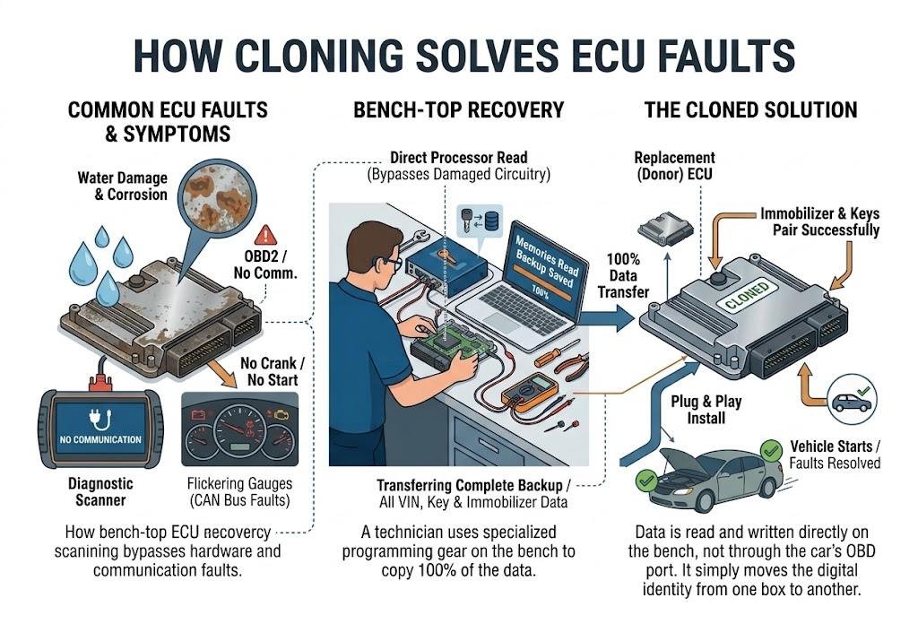How Cloning Solves Common Diagnostic & Hardware Faults