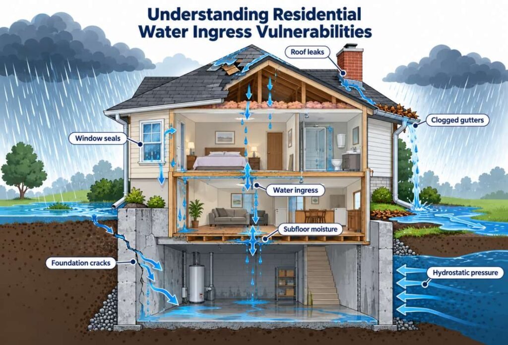 Essential Disaster Preparedness: Protecting Residential Properties From Severe Storms & Water Ingres 1 Understanding Residential Water Ingress Vulnerabilities