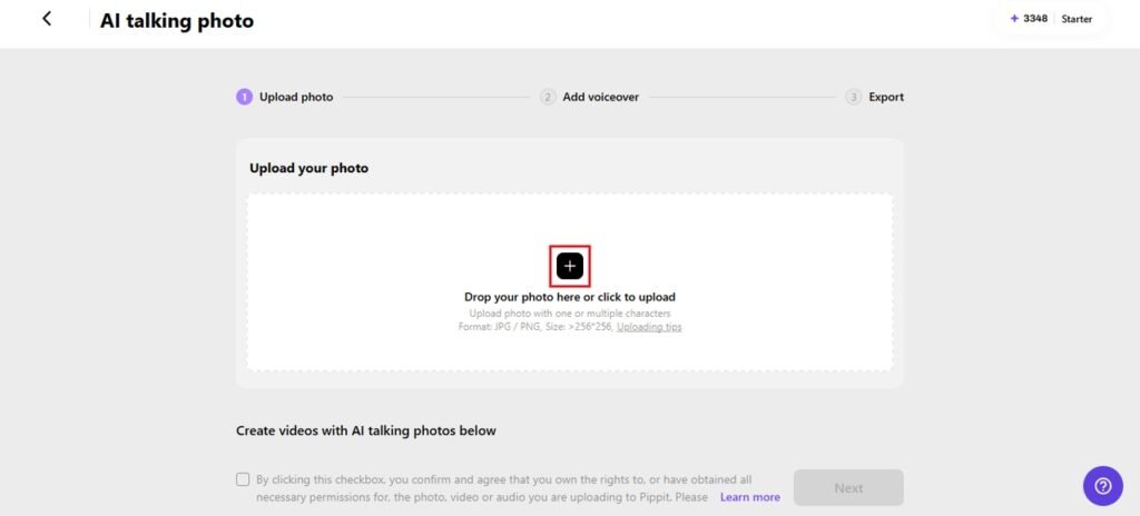 Upload the photo